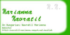 marianna navratil business card